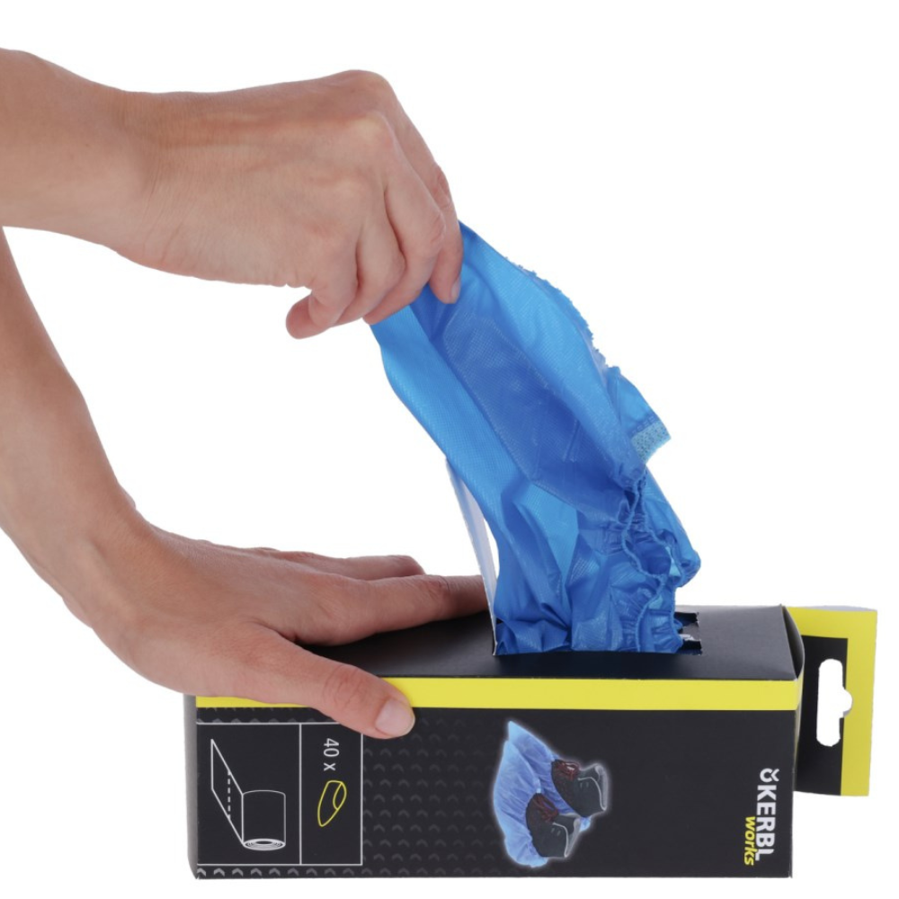 Vienreizlietojamie apavu pārvalki, 41x15 cm, 40 gab.